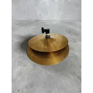 Isolated hi-hat cymbals set,
